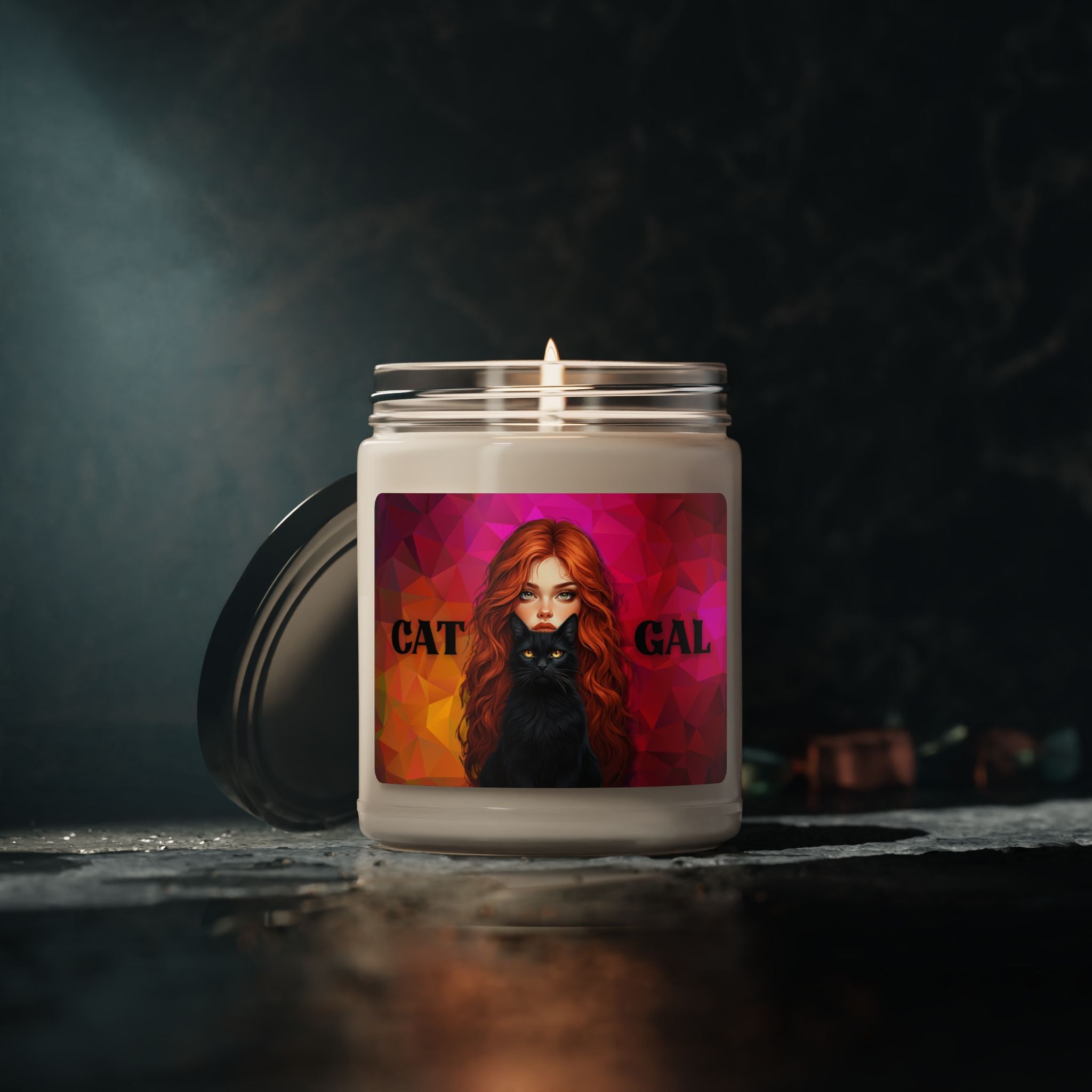 Cat Gal Scented Soy Candle | Cozy Home Decor for Cat Lovers - Decor, Scented Candles - EpiAl's Shop