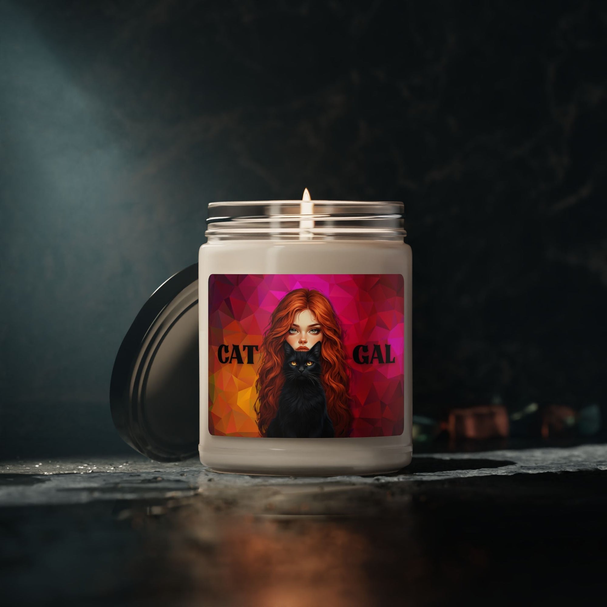 Cat Gal Scented Soy Candle | Cozy Home Decor for Cat Lovers - Decor, Scented Candles - EpiAl's Shop