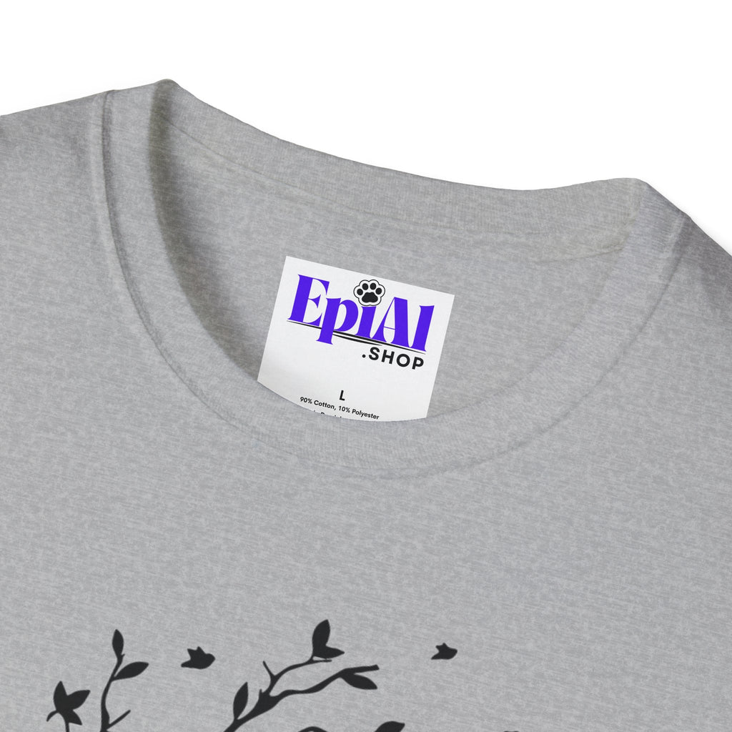 Cat in a Tree Unisex Softstyle T - Shirt - T - Shirt - Epileptic Al’s Shop