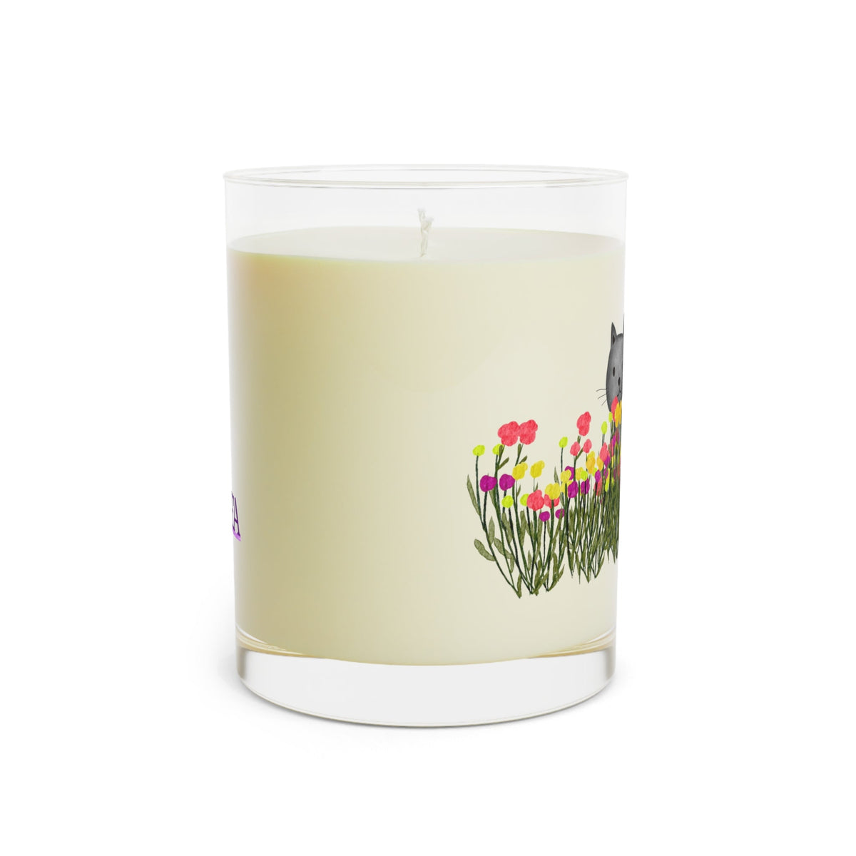 Cat in the Wildflowers Scented Candle – Cozy Floral Cat Candle - Decor, Candles, Scented - EpiAl's Shop