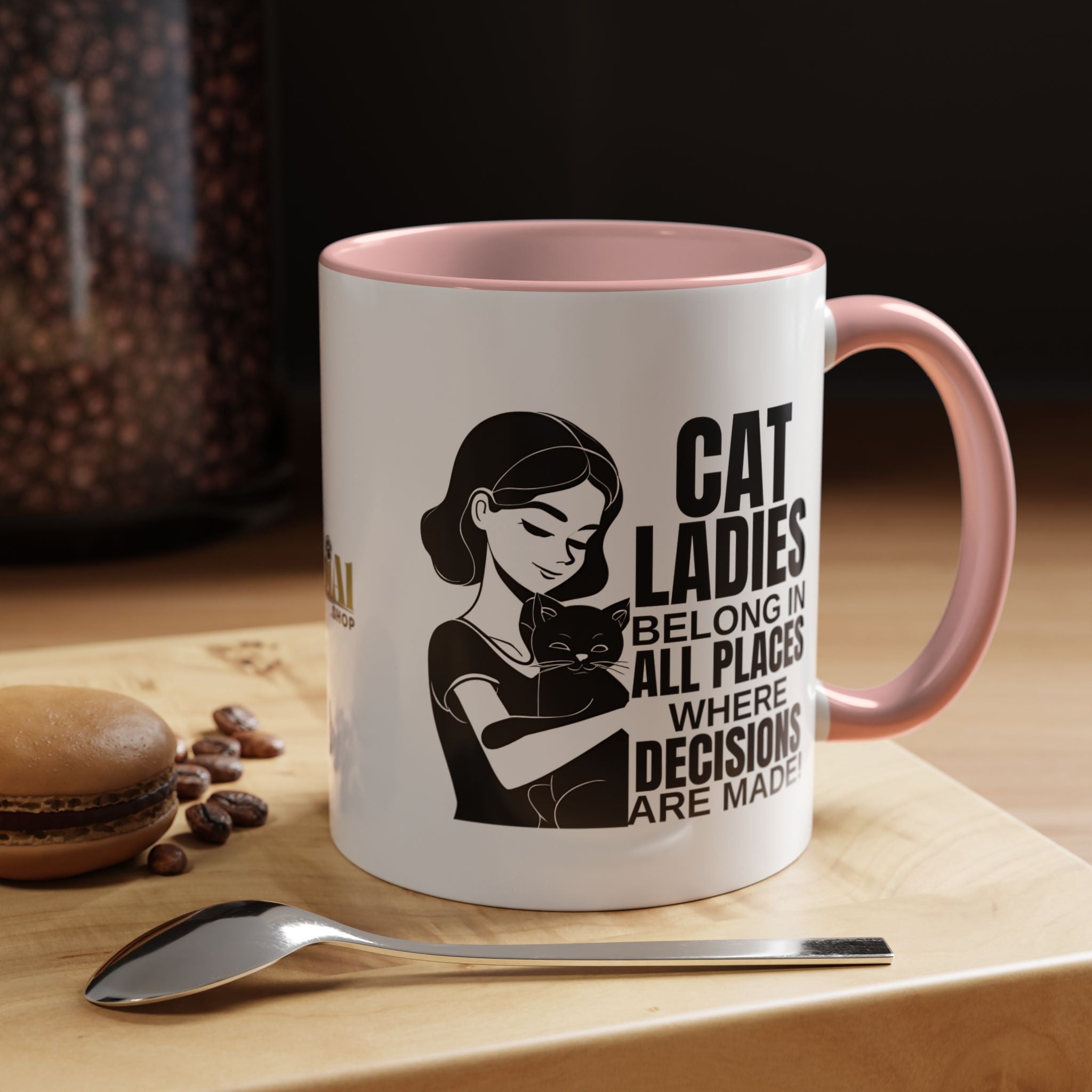 Cat Ladies Belong Accent Mug - Drinkware, Coffee Mugs - EpiAl's Shop