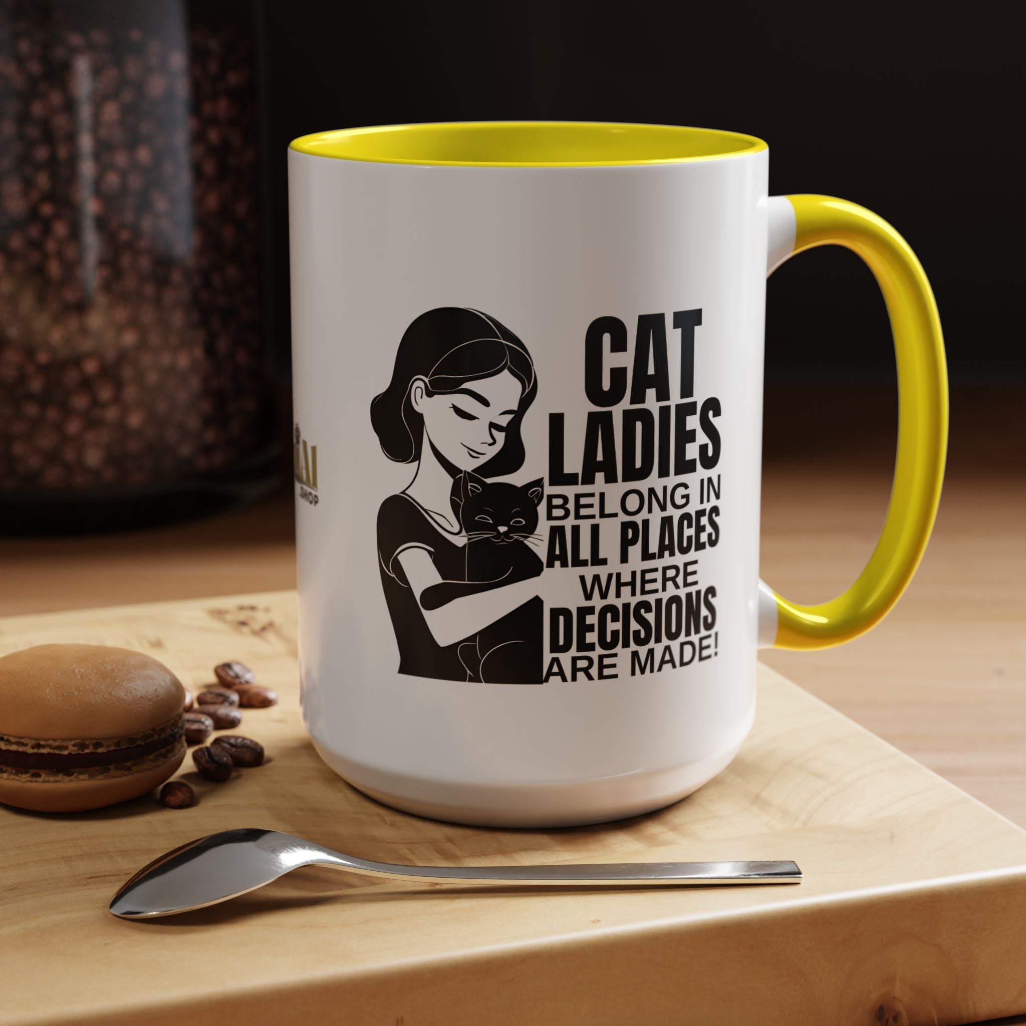 Cat Ladies Belong Accent Mug - Drinkware, Coffee Mugs - EpiAl's Shop