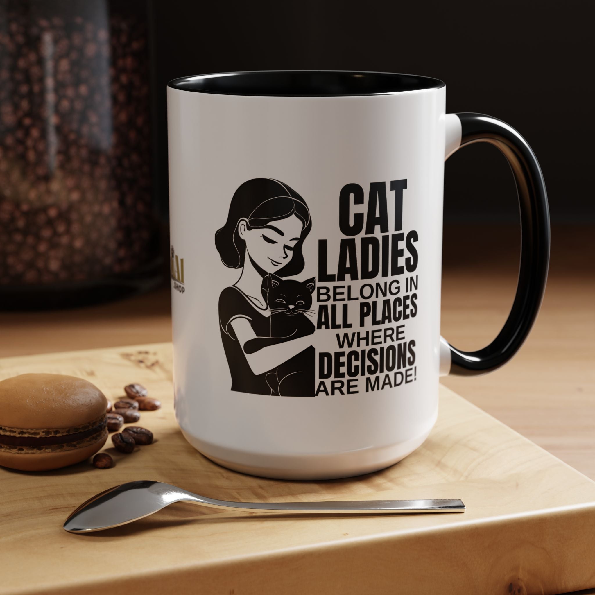 Cat Ladies Belong Accent Mug - Drinkware, Coffee Mugs - EpiAl's Shop