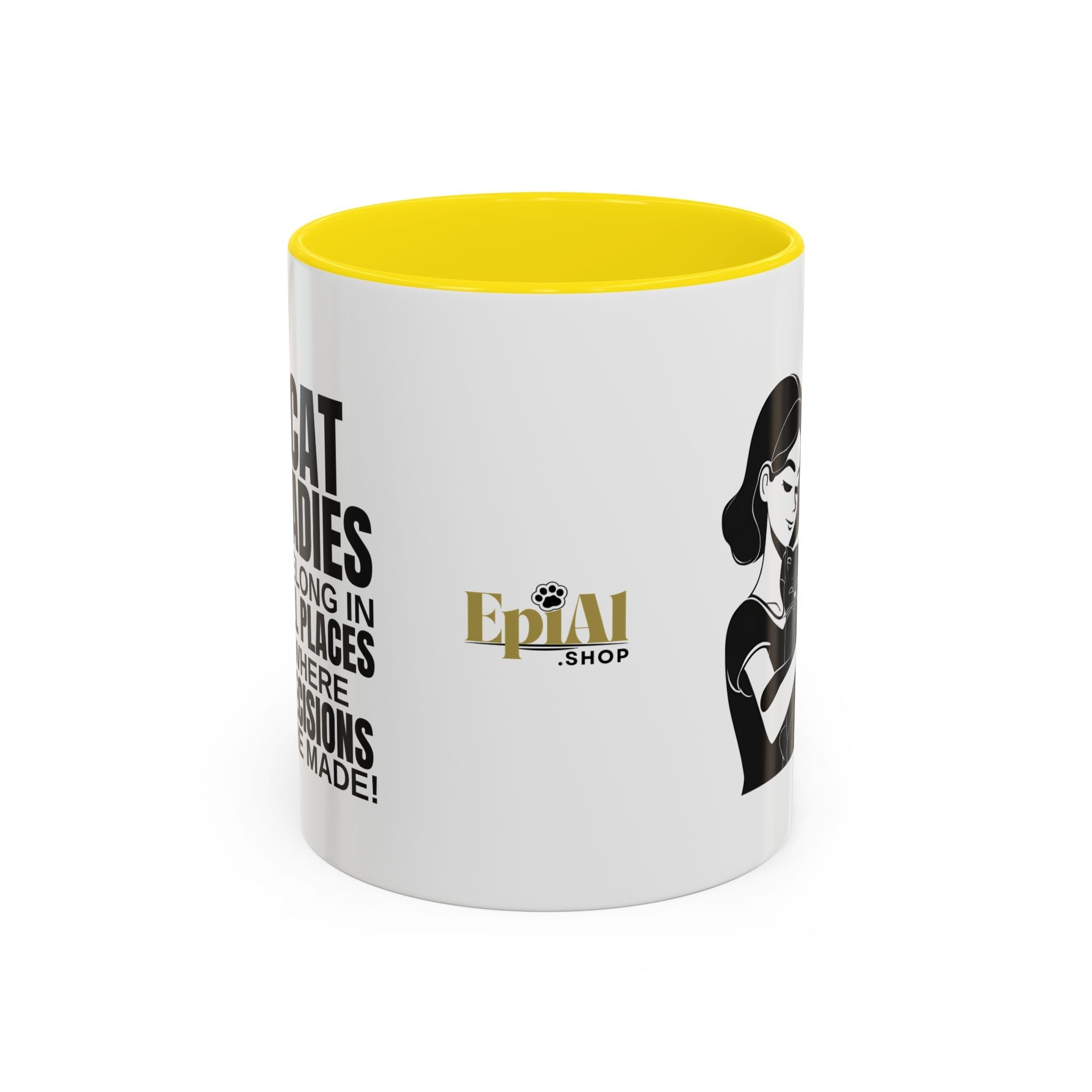 Cat Ladies Belong Accent Mug - Drinkware, Coffee Mugs - EpiAl's Shop
