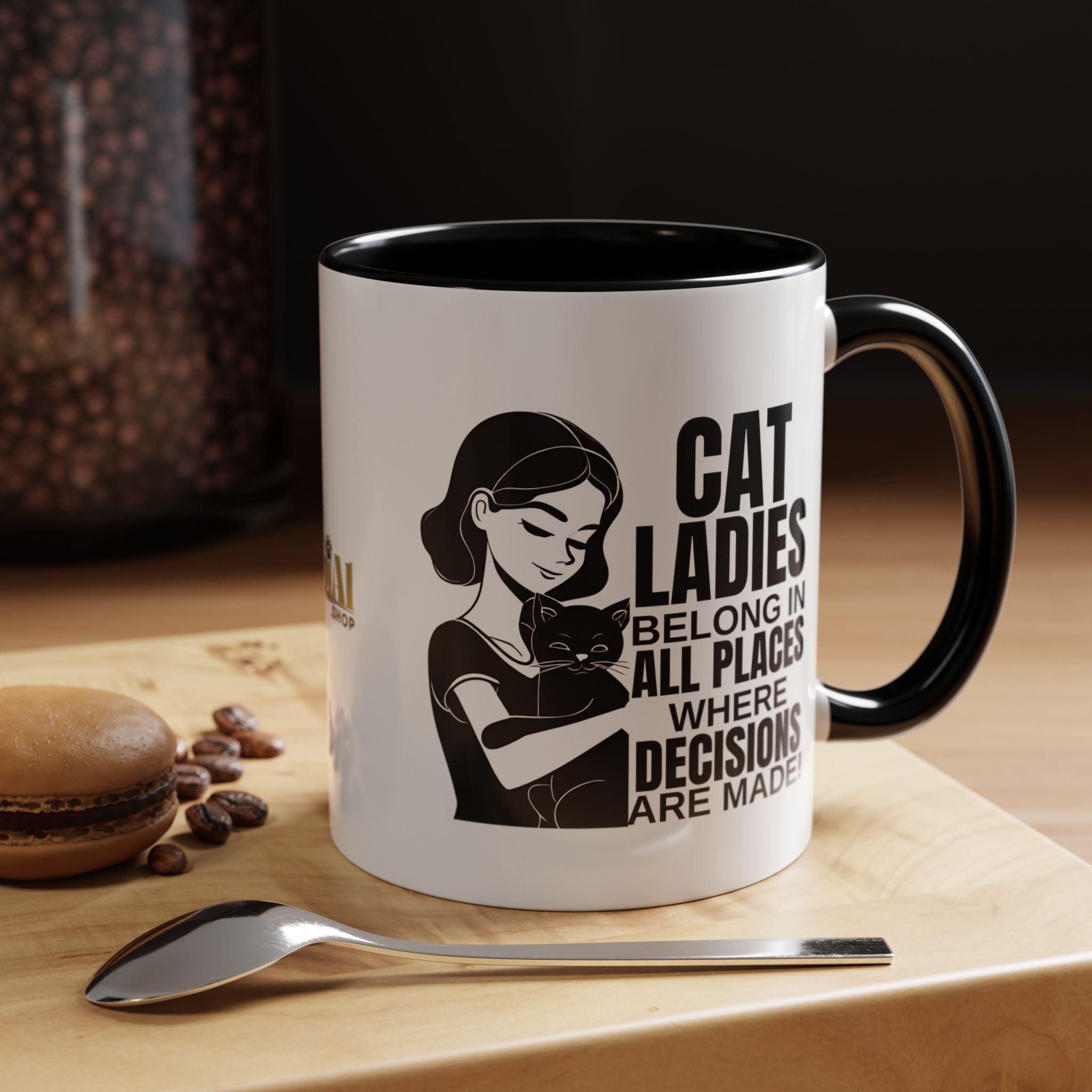 Cat Ladies Belong Accent Mug - Drinkware, Coffee Mugs - EpiAl's Shop