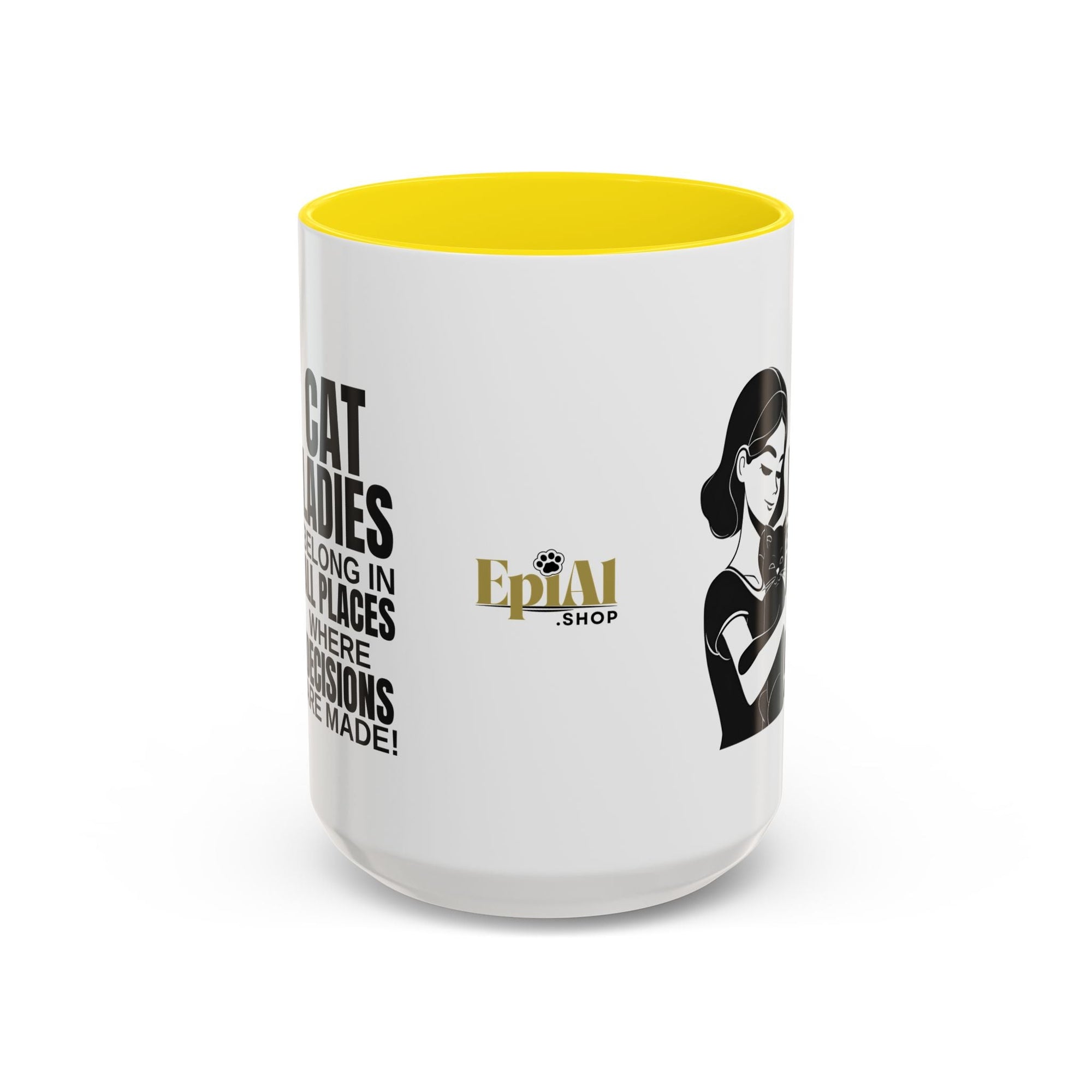 Cat Ladies Belong Accent Mug - Drinkware, Coffee Mugs - EpiAl's Shop