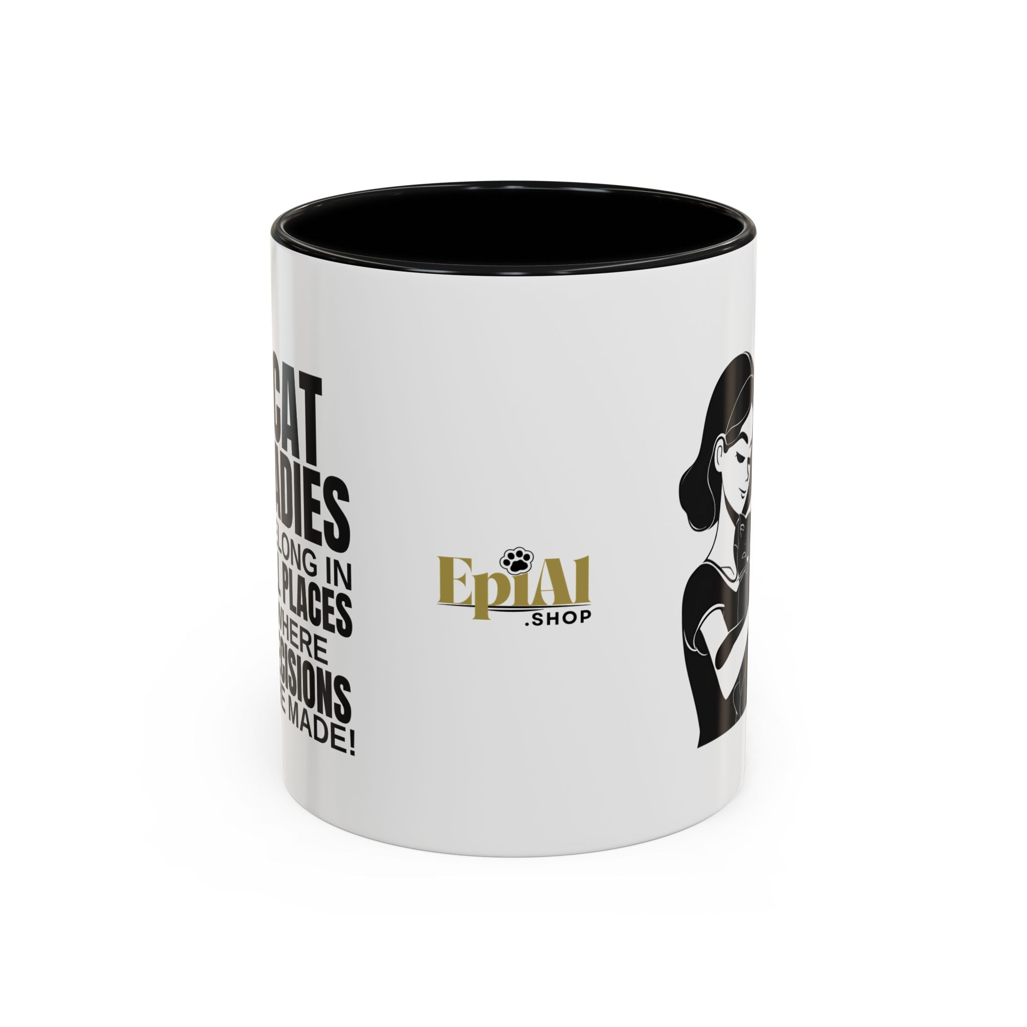 Cat Ladies Belong Accent Mug - Drinkware, Coffee Mugs - EpiAl's Shop
