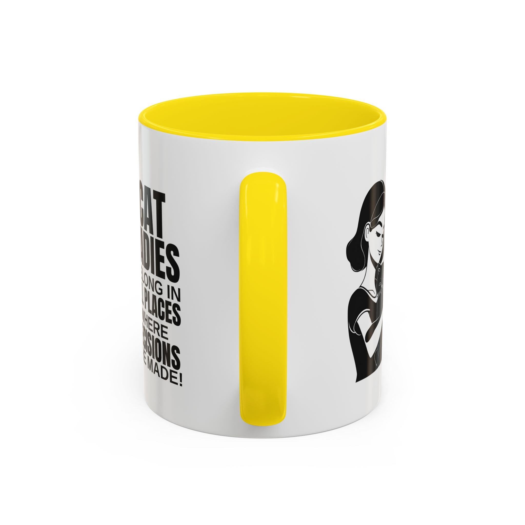 Cat Ladies Belong Accent Mug - Drinkware, Coffee Mugs - EpiAl's Shop