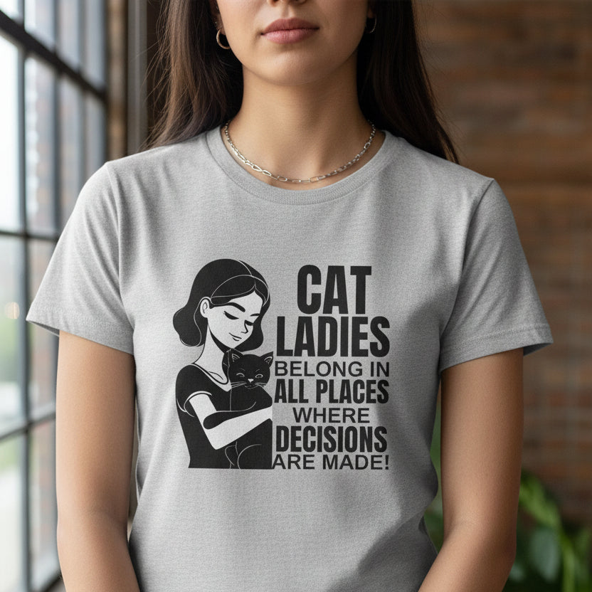 Cat Ladies Softstyle Tee - Where Decisions Are Made - Clothing, T-shirts - EpiAl's Shop