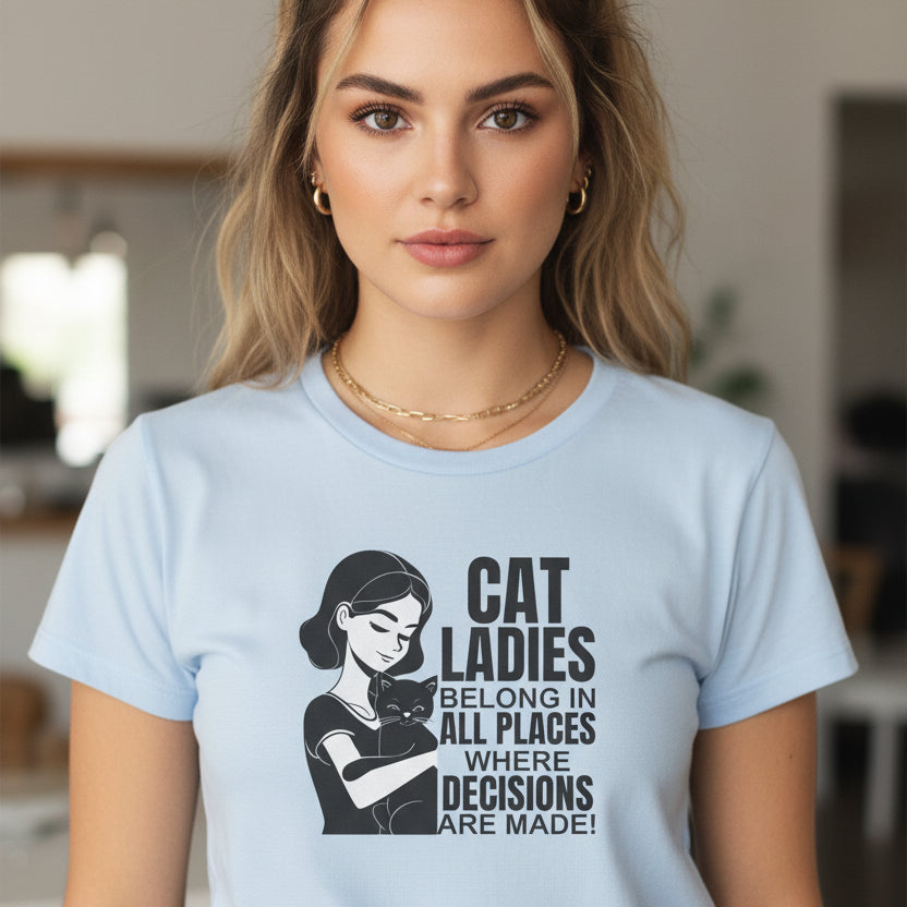 Cat Ladies Softstyle Tee - Where Decisions Are Made - Clothing, T-shirts - EpiAl's Shop