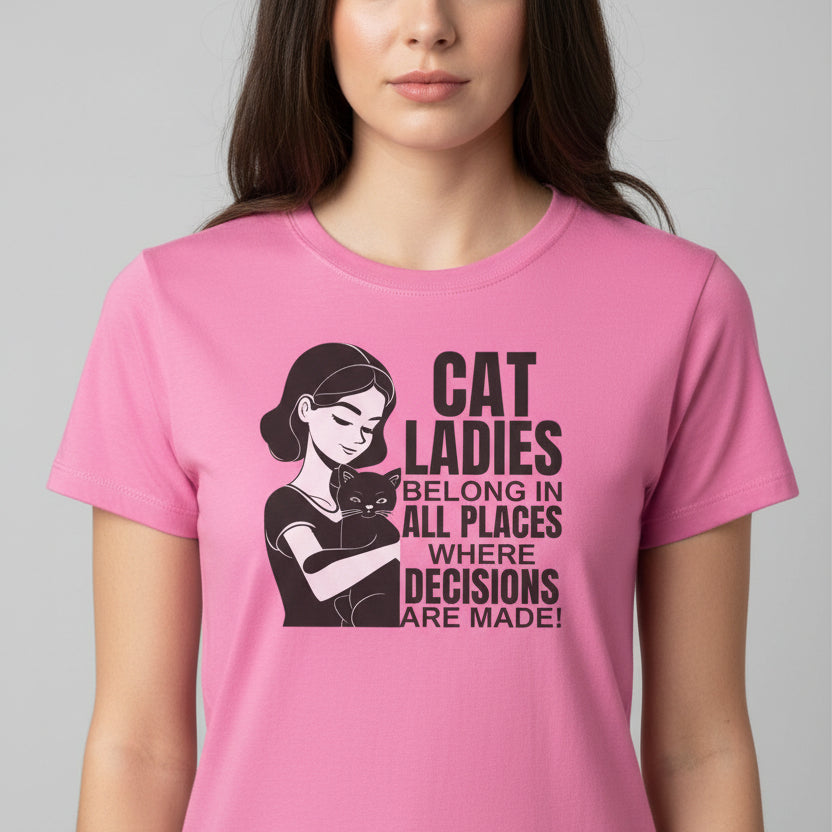 Cat Ladies Softstyle Tee - Where Decisions Are Made - Clothing, T-shirts - EpiAl's Shop