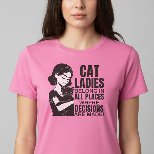 Cat Ladies Softstyle Tee - Where Decisions Are Made - Clothing, T-shirts - EpiAl's Shop