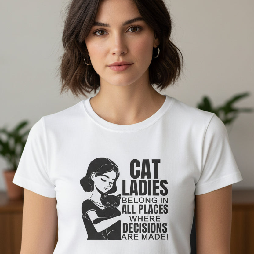 Cat Ladies Softstyle Tee - Where Decisions Are Made - Clothing, T-shirts - EpiAl's Shop