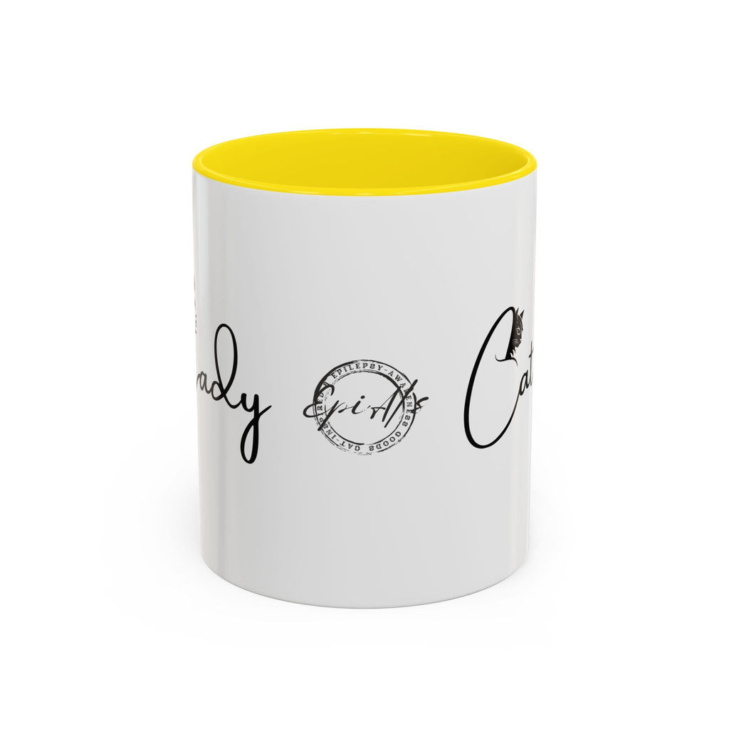 Cat Lady Accent Coffee Mug - Perfect Gift for Cat Lovers - Drinkware, Coffee Mugs - EpiAl's Shop