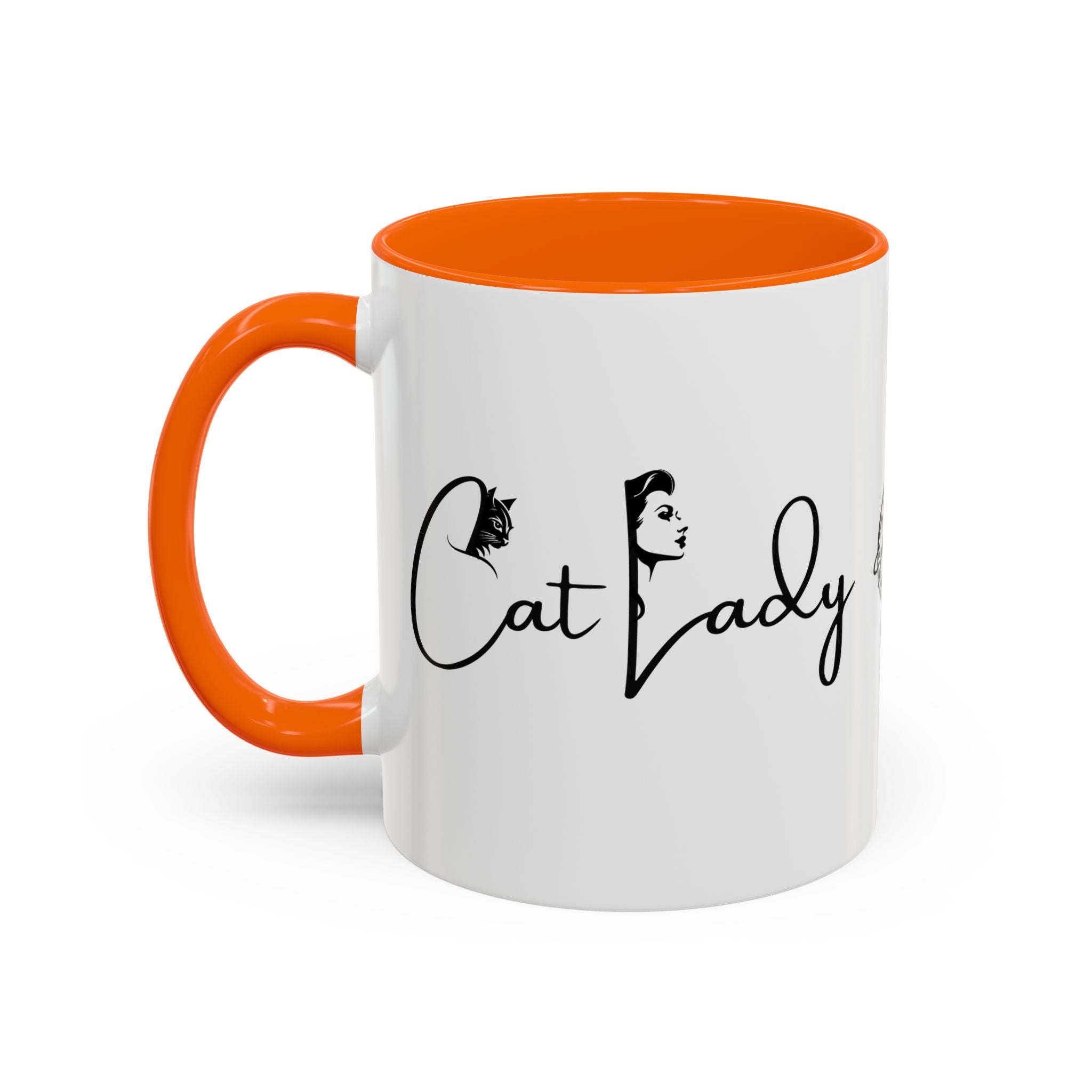 Cat Lady Accent Coffee Mug - Perfect Gift for Cat Lovers - Drinkware, Coffee Mugs - EpiAl's Shop