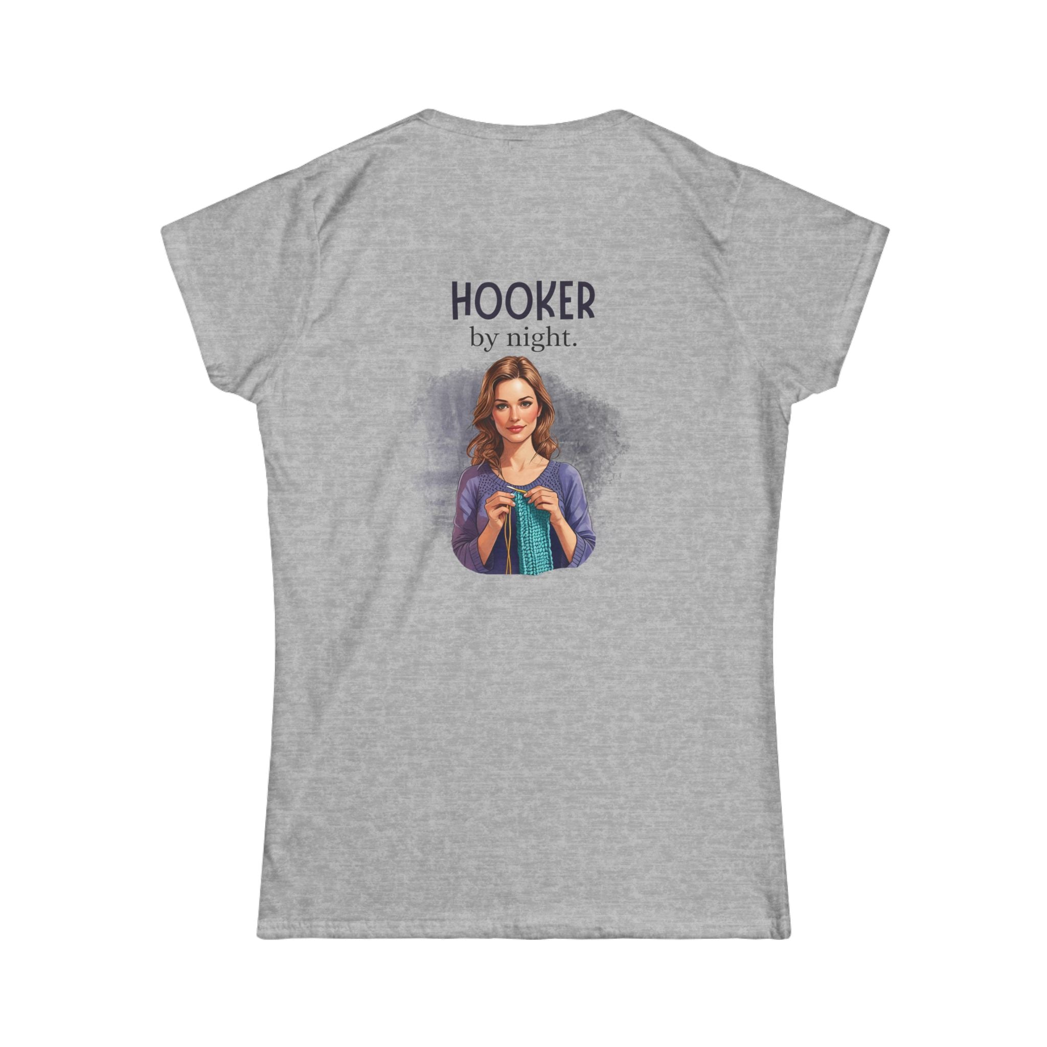 Cat Lady by Day, Hooker by Night Softstyle Tee - Clothing, T-shirts - EpiAl's Shop
