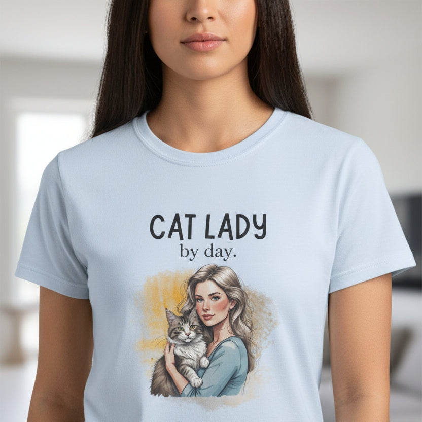 Cat Lady by Day, Hooker by Night Softstyle Tee - Clothing, T-shirts - EpiAl's Shop