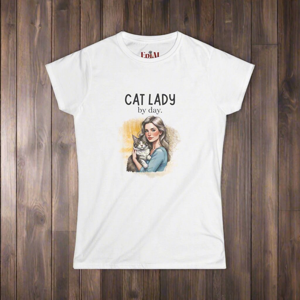 Cat Lady by Day, Hooker by Night Softstyle Tee - Clothing, T-shirts - EpiAl's Shop