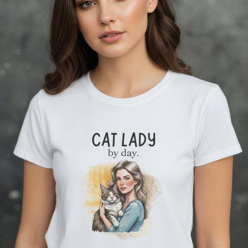 Cat Lady by Day, Hooker by Night Softstyle Tee - Clothing, T-shirts - EpiAl's Shop