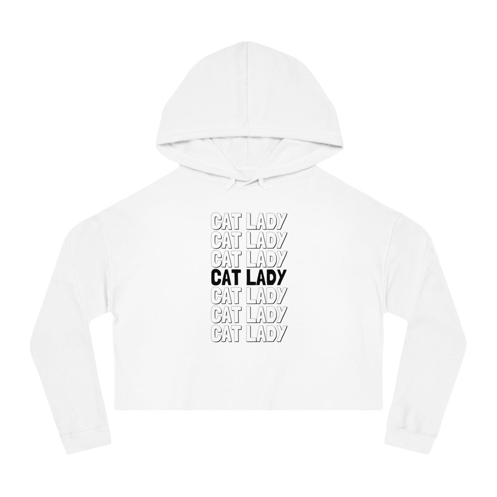 Cat Lady Cropped Hooded Sweatshirt - Hoodie - EpiAl's Shop