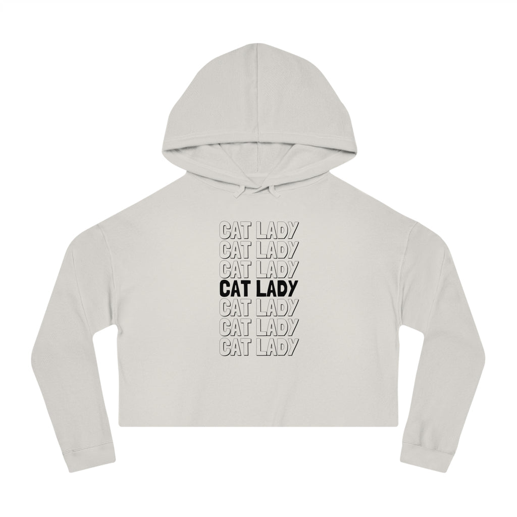 Cat Lady Cropped Hooded Sweatshirt - Hoodie - EpiAl's Shop