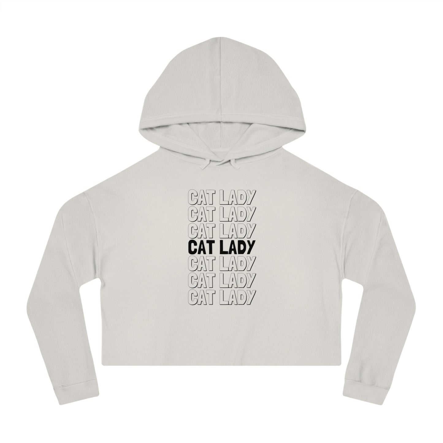 Cat Lady Cropped Hooded Sweatshirt - Hoodie - EpiAl's Shop