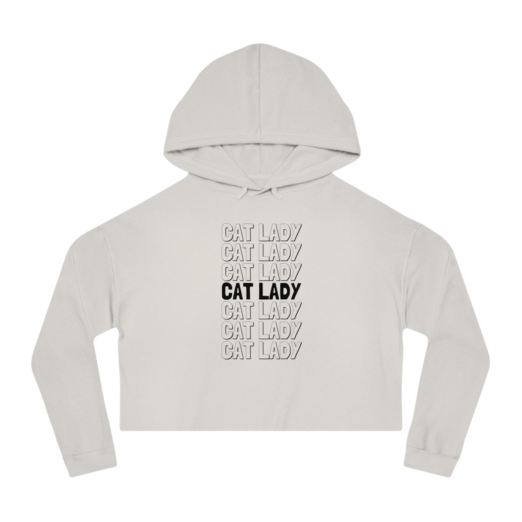 Cat Lady Cropped Hooded Sweatshirt - Hoodie - EpiAl's Shop