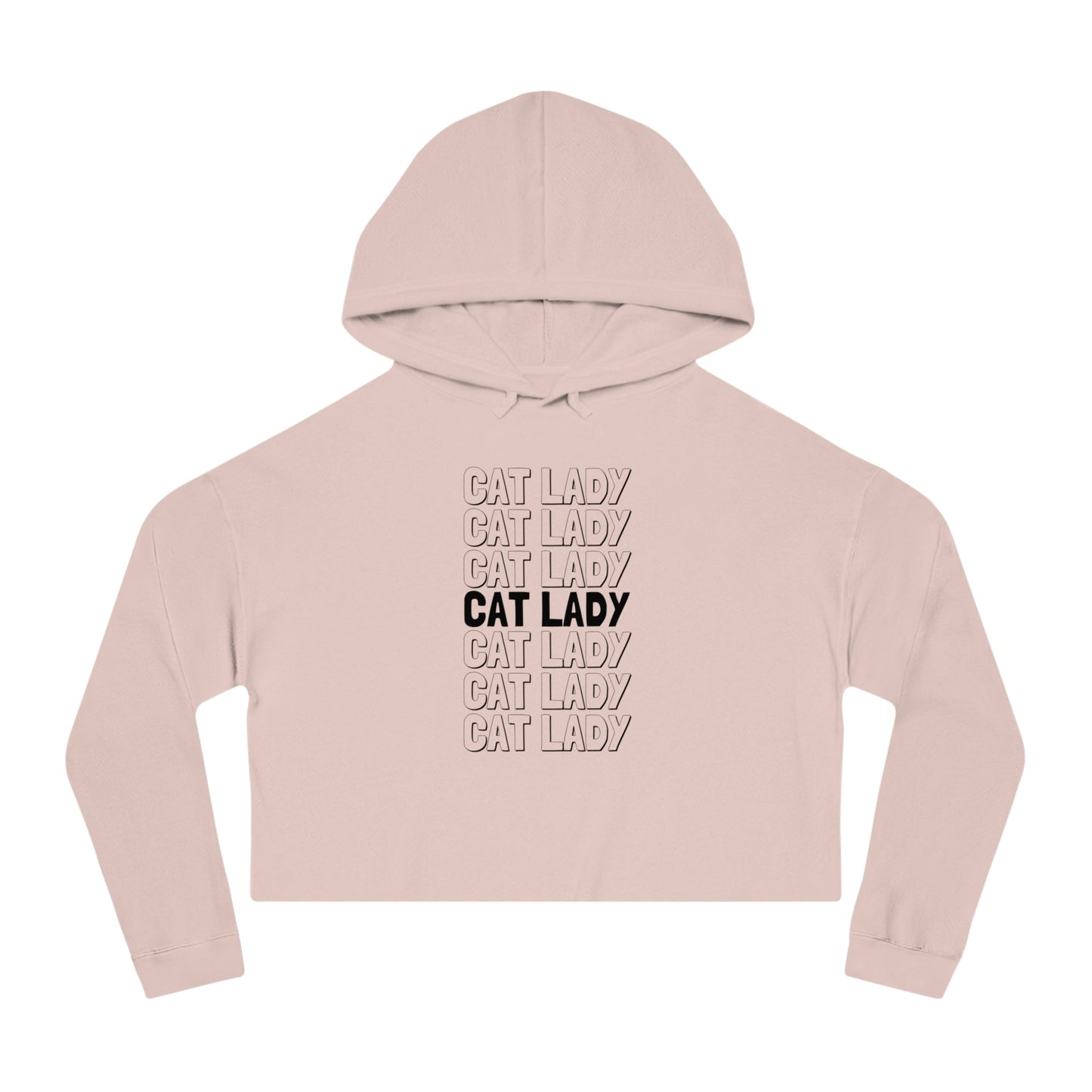 Cat Lady Cropped Hooded Sweatshirt - Hoodie - EpiAl's Shop