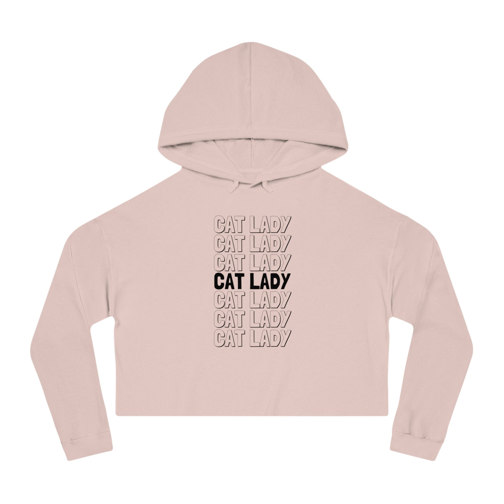Cat Lady Cropped Hooded Sweatshirt - Hoodie - EpiAl's Shop