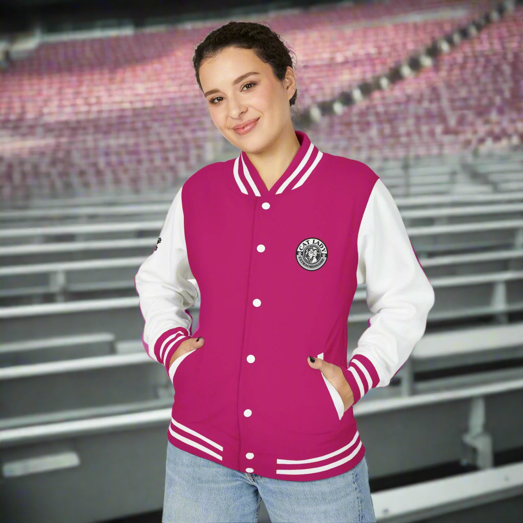 Cat Lady Extraordinaire Colorful Letterman Jacket - Clothing, Coats & Jackets - EpiAl's Shop