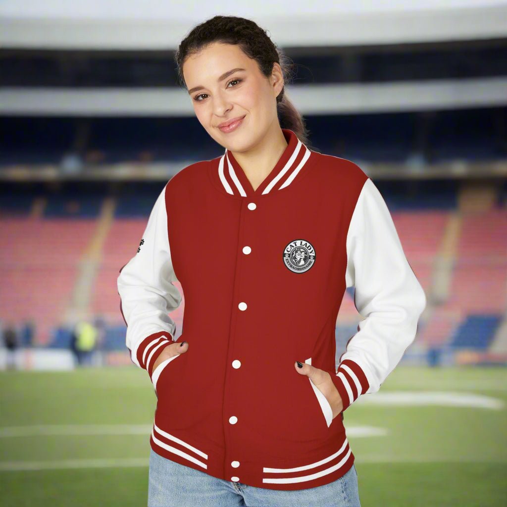 Cat Lady Extraordinaire Colorful Letterman Jacket - Clothing, Coats & Jackets - EpiAl's Shop