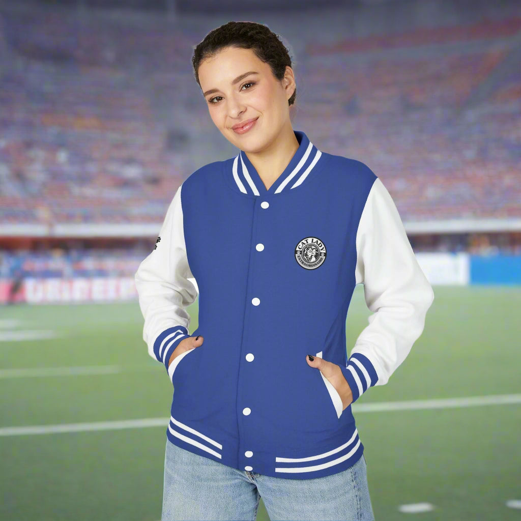 Cat Lady Extraordinaire Colorful Letterman Jacket - Clothing, Coats & Jackets - EpiAl's Shop