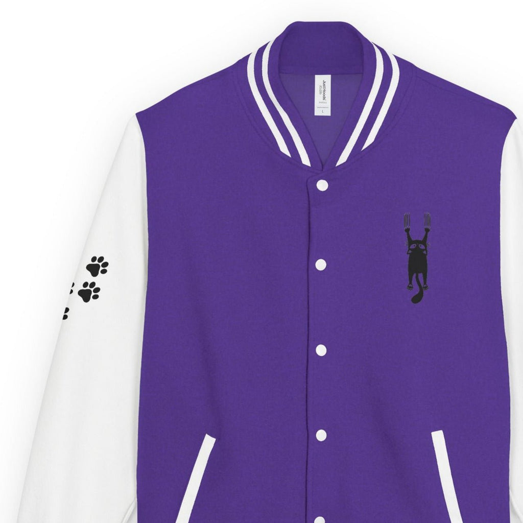 Cat Lady Hanging in There Colorful Letterman Jacket - Clothing, Coats & Jackets - EpiAl's Shop