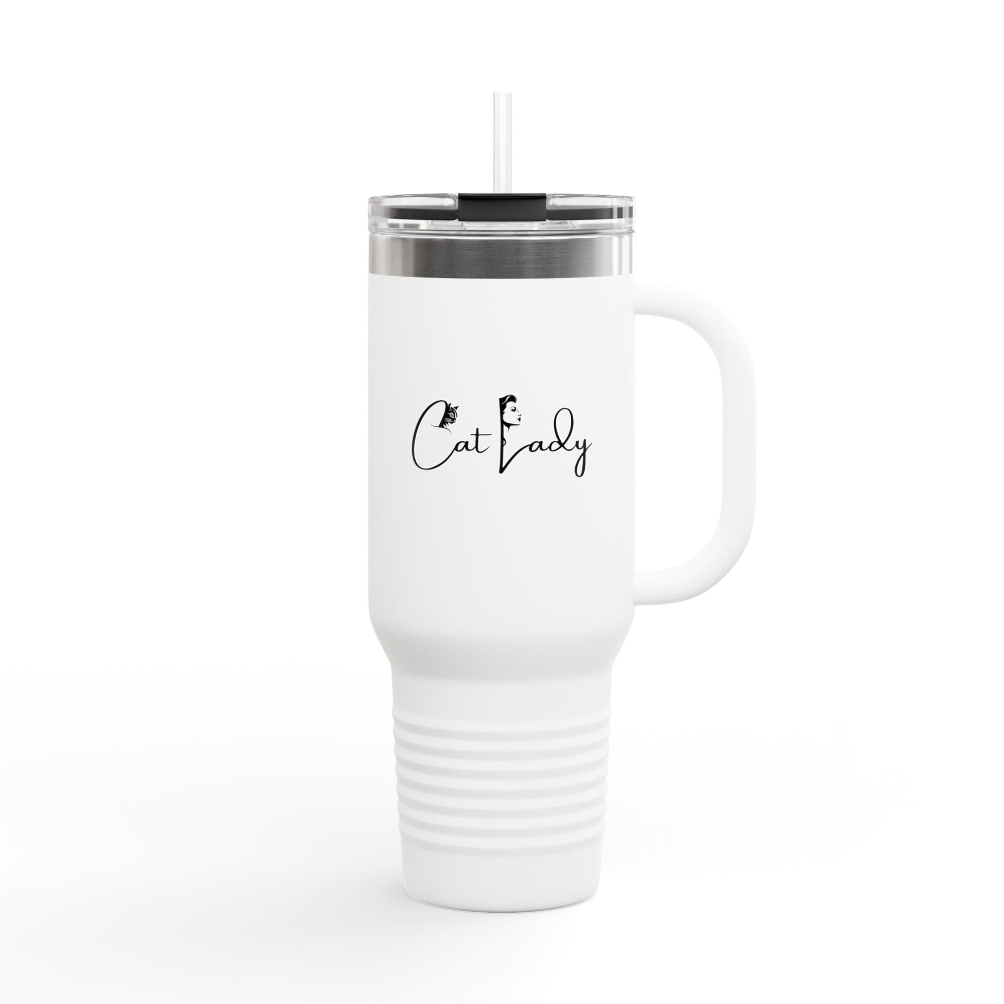 Cat Lady Insulated Travel Mug - 40oz Coffee Tumbler - Drinkware, Travel Mugs - EpiAl's Shop