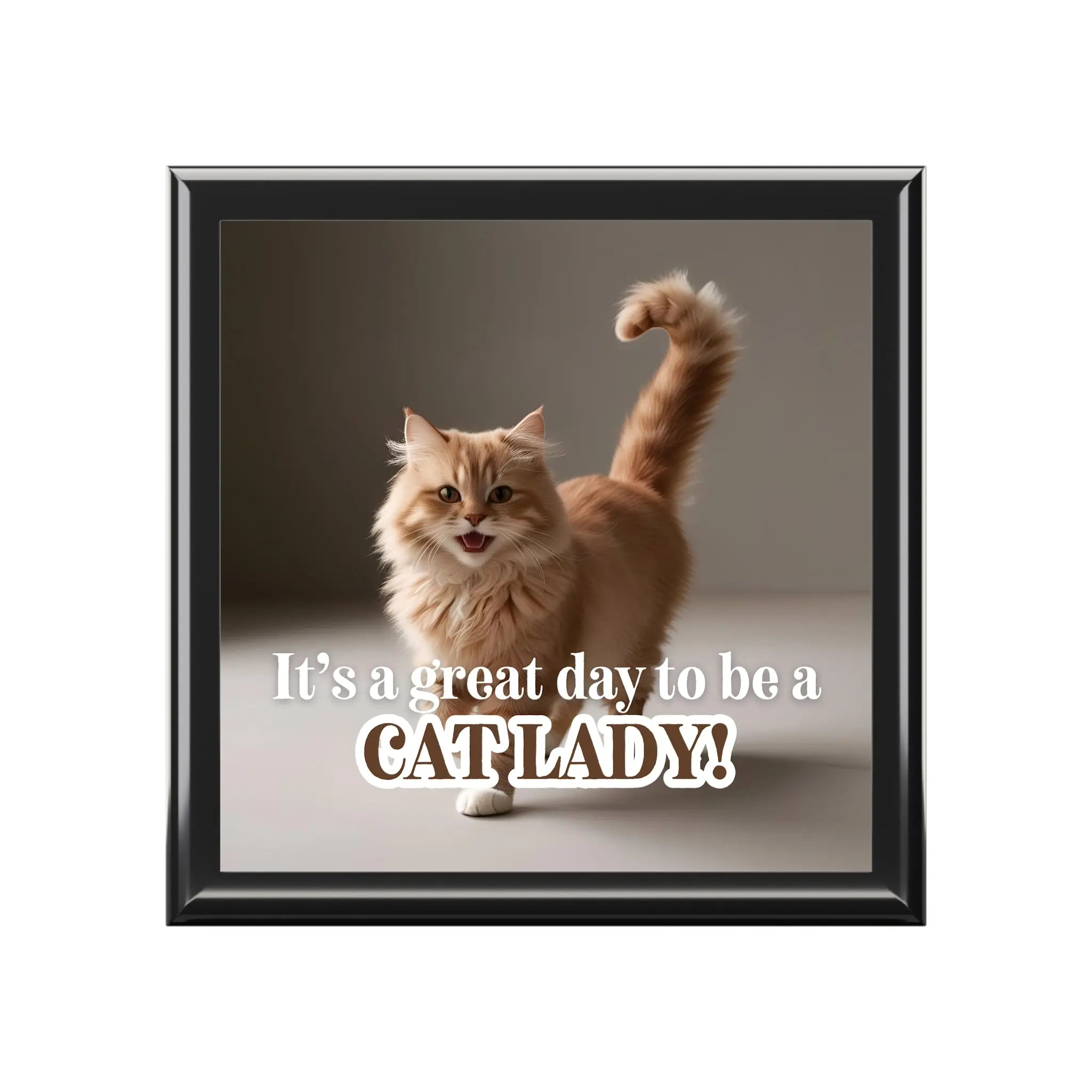 Cat Lady Jewelry Box – Stylish Organizer for Pet Lovers - Decor, Bedroom, Jewelry Boxes - EpiAl's Shop