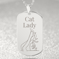 Cat Lady Legs Engraved Necklace - Jewelry, Necklaces - EpiAl's Shop