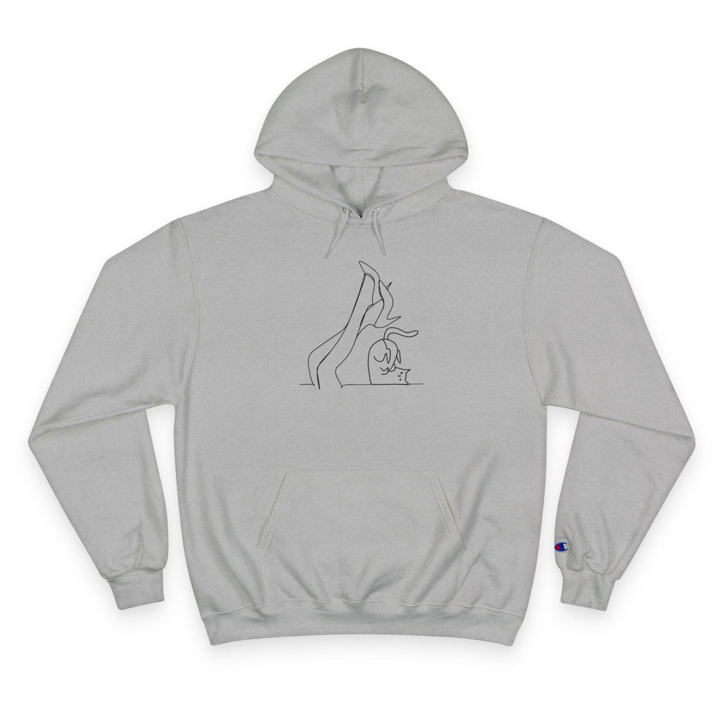 Cat Lady Legs Minimalist Art Hoodie - Clothing, Hoodies - EpiAl's Shop