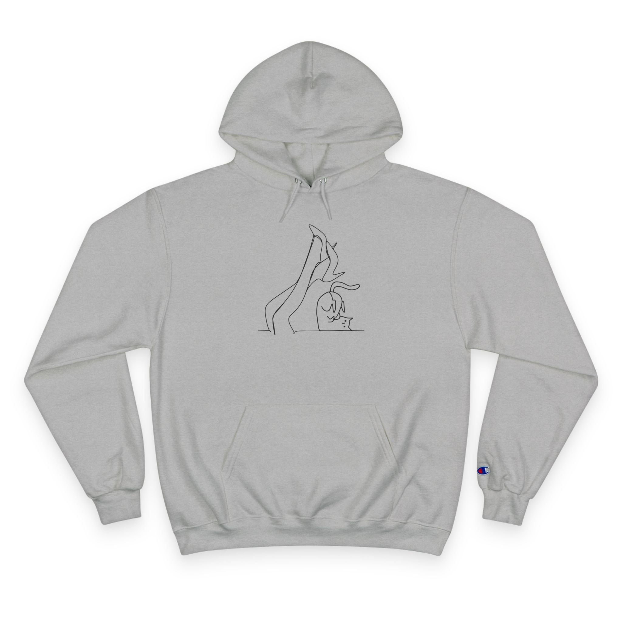 Cat Lady Legs Minimalist Art Hoodie - Clothing, Hoodies - EpiAl's Shop
