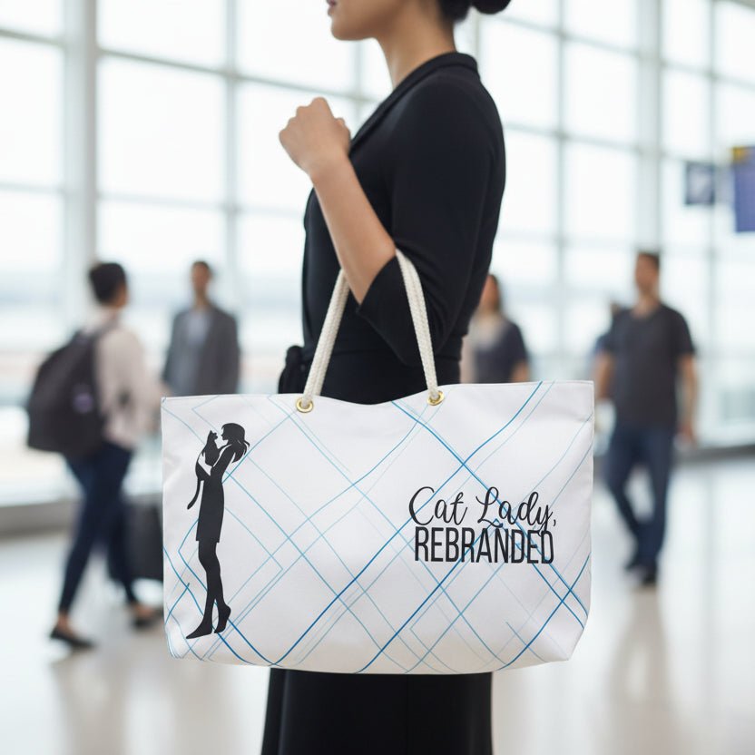 Cat Lady, Rebranded Weekender Bag Travel Tote - Bags, Weekender - EpiAl's Shop
