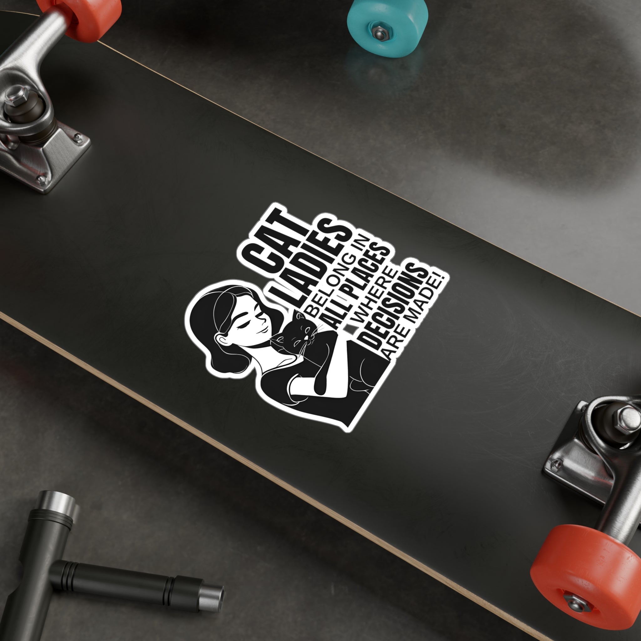 Cat Lady Vinyl Decal for Cat Lovers - Paper Products, Stickers - EpiAl's Shop