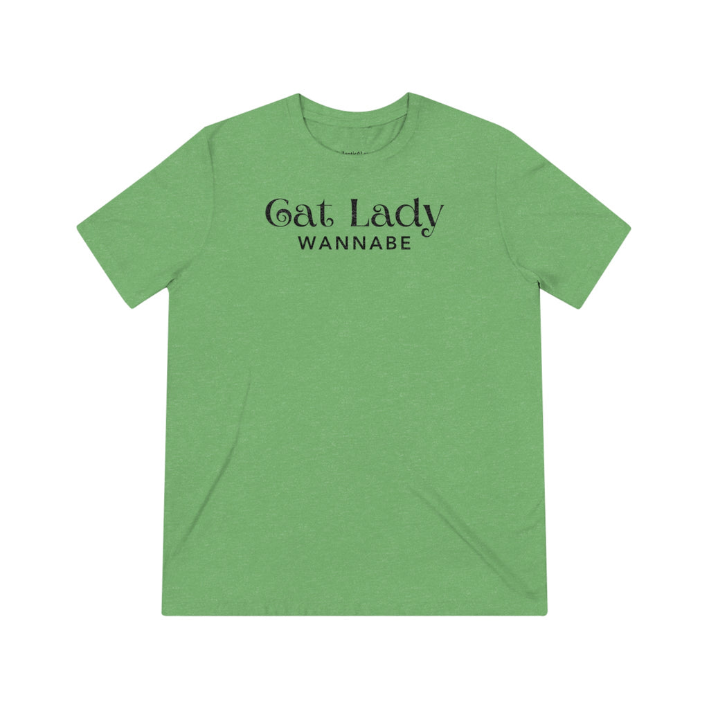 Cat Lady Wannabe Triblend Tee - T - Shirt - Epileptic Al’s Shop