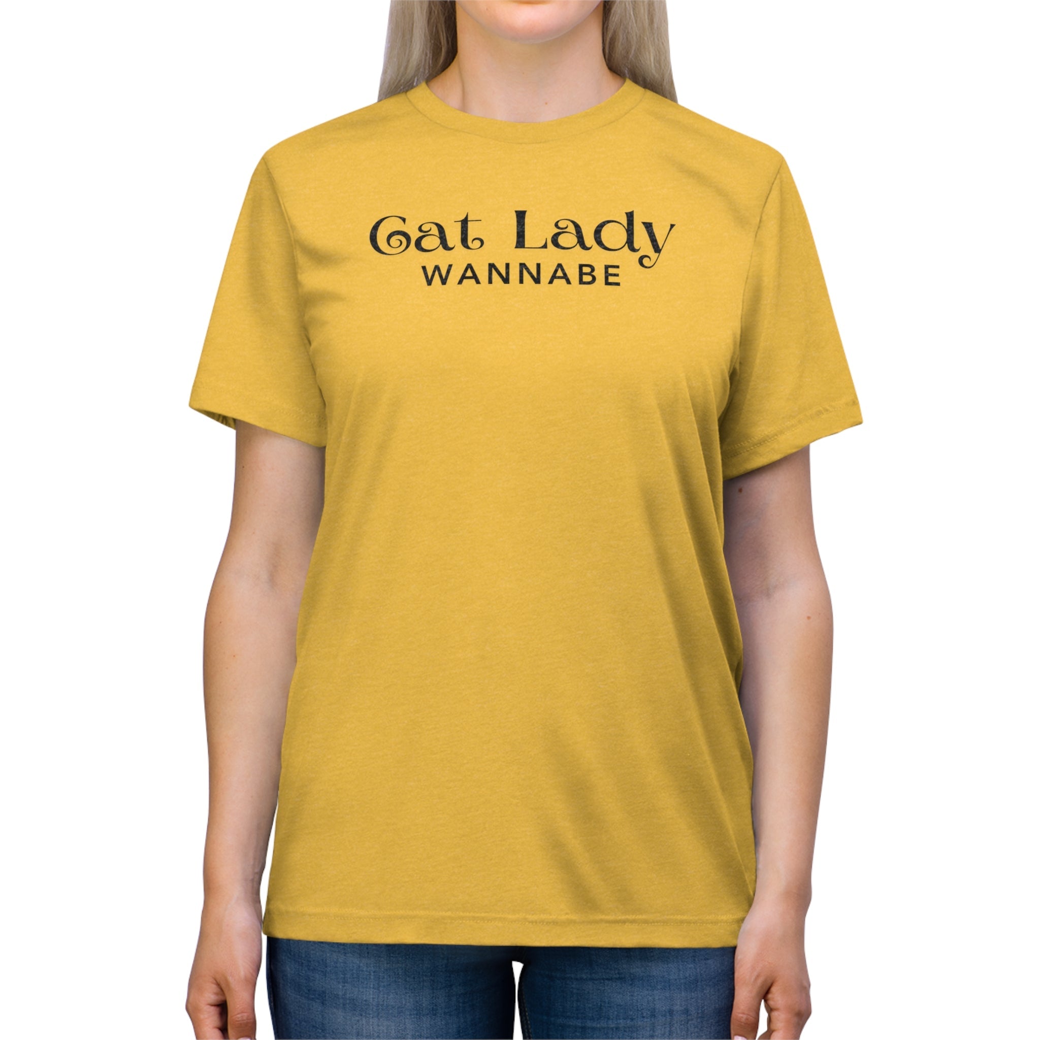 Cat Lady Wannabe Triblend Tee - T - Shirt - Epileptic Al’s Shop