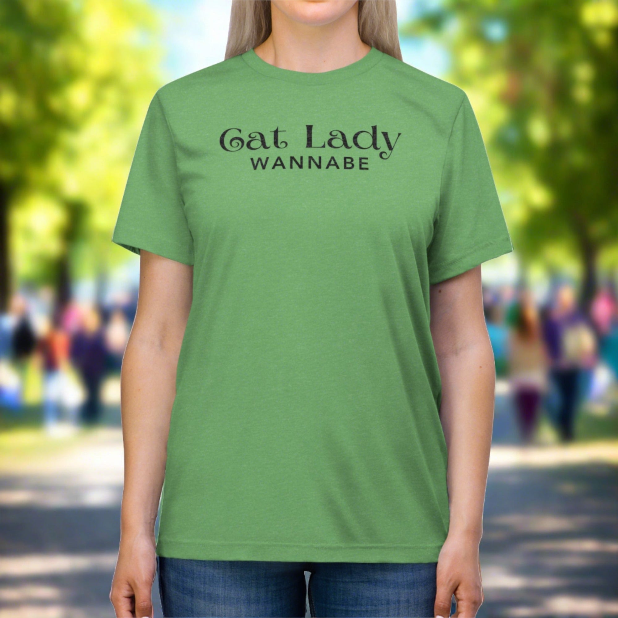 Cat Lady Wannabe Triblend Tee - T - Shirt - Epileptic Al’s Shop