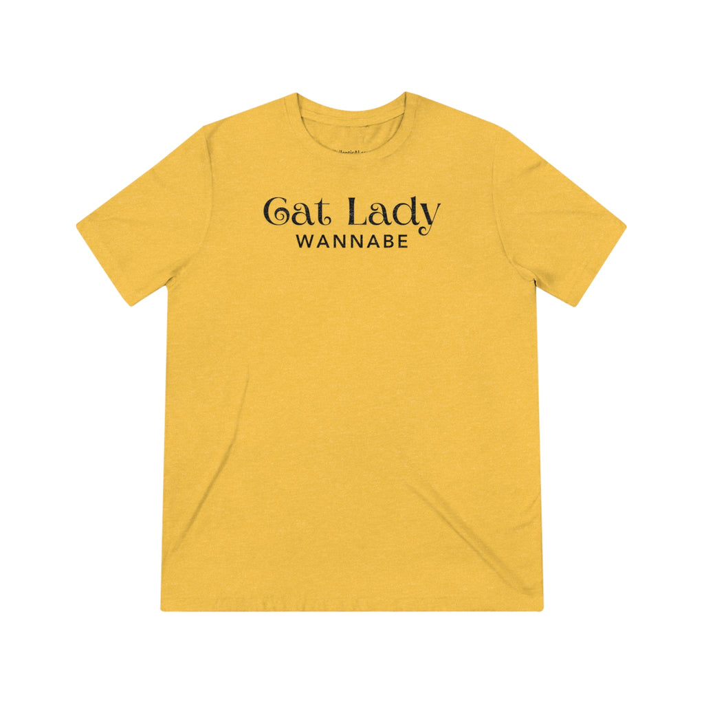 Cat Lady Wannabe Triblend Tee - T - Shirt - Epileptic Al’s Shop