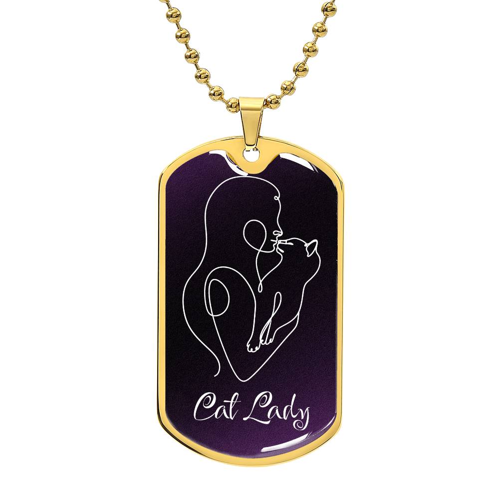 Cat Lady with Kitty Necklace - EpiAl's Shop