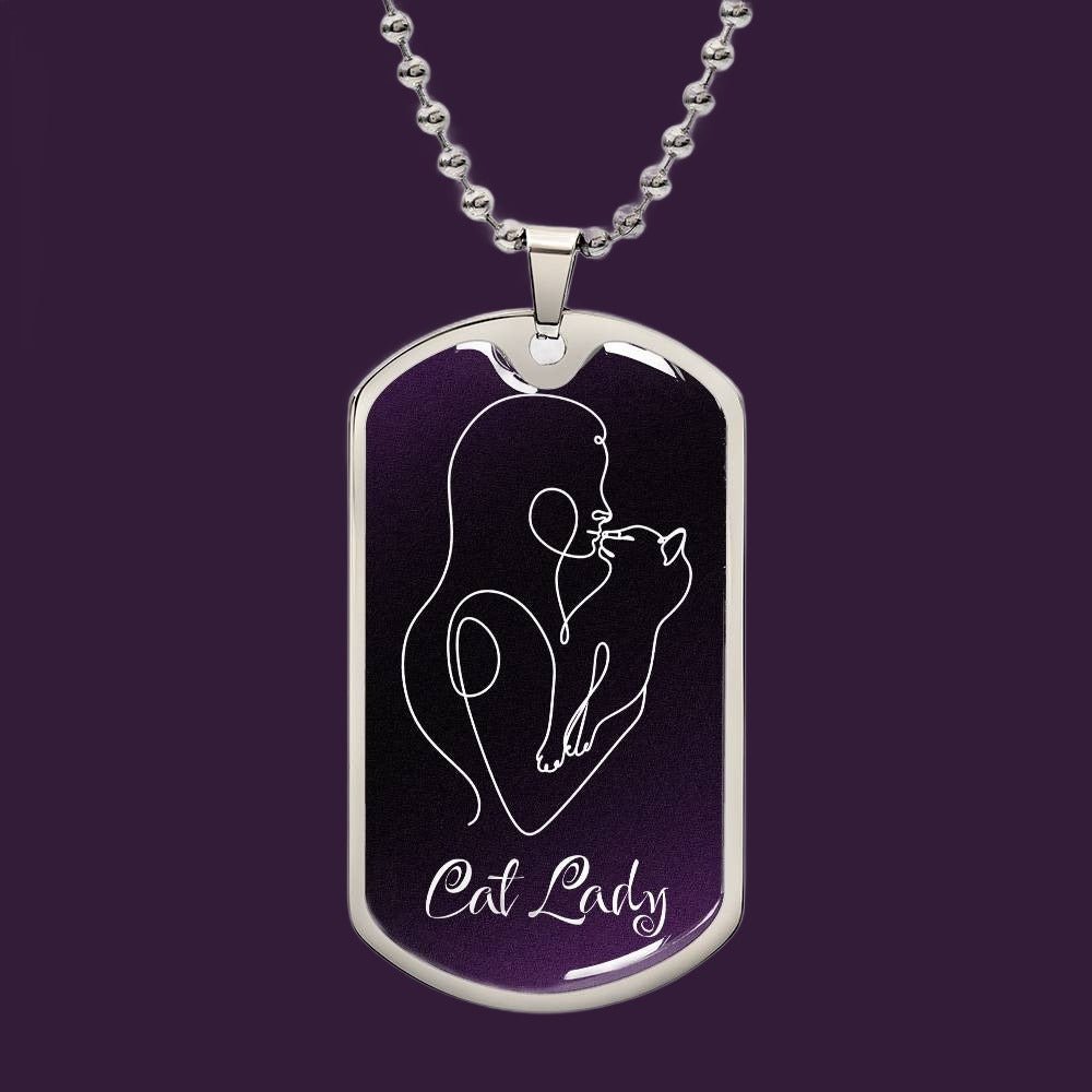 Cat Lady with Kitty Necklace - EpiAl's Shop