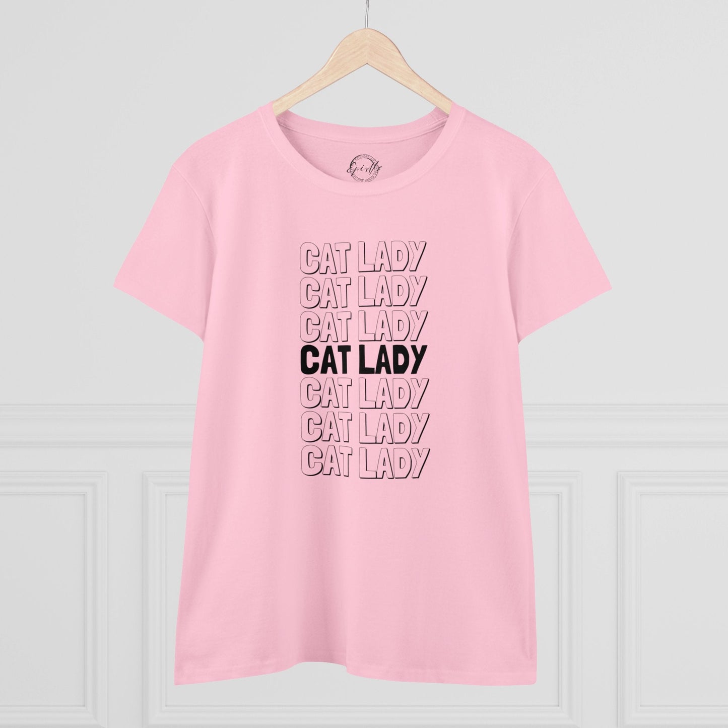 Cat Lady Women's Midweight Cotton Tee - T - Shirt - Epileptic Al’s Shop