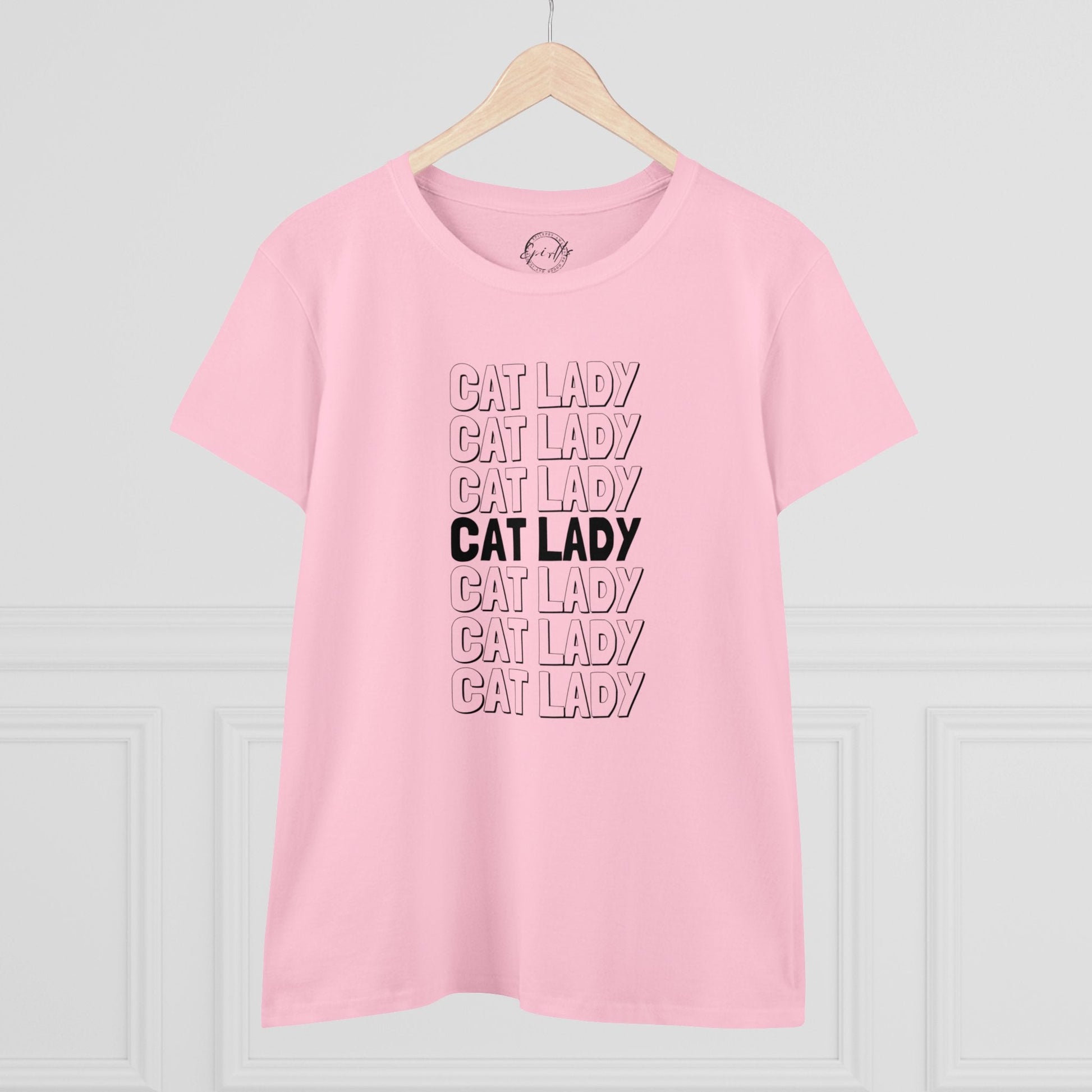 Cat Lady Women's Midweight Cotton Tee - T - Shirt - Epileptic Al’s Shop