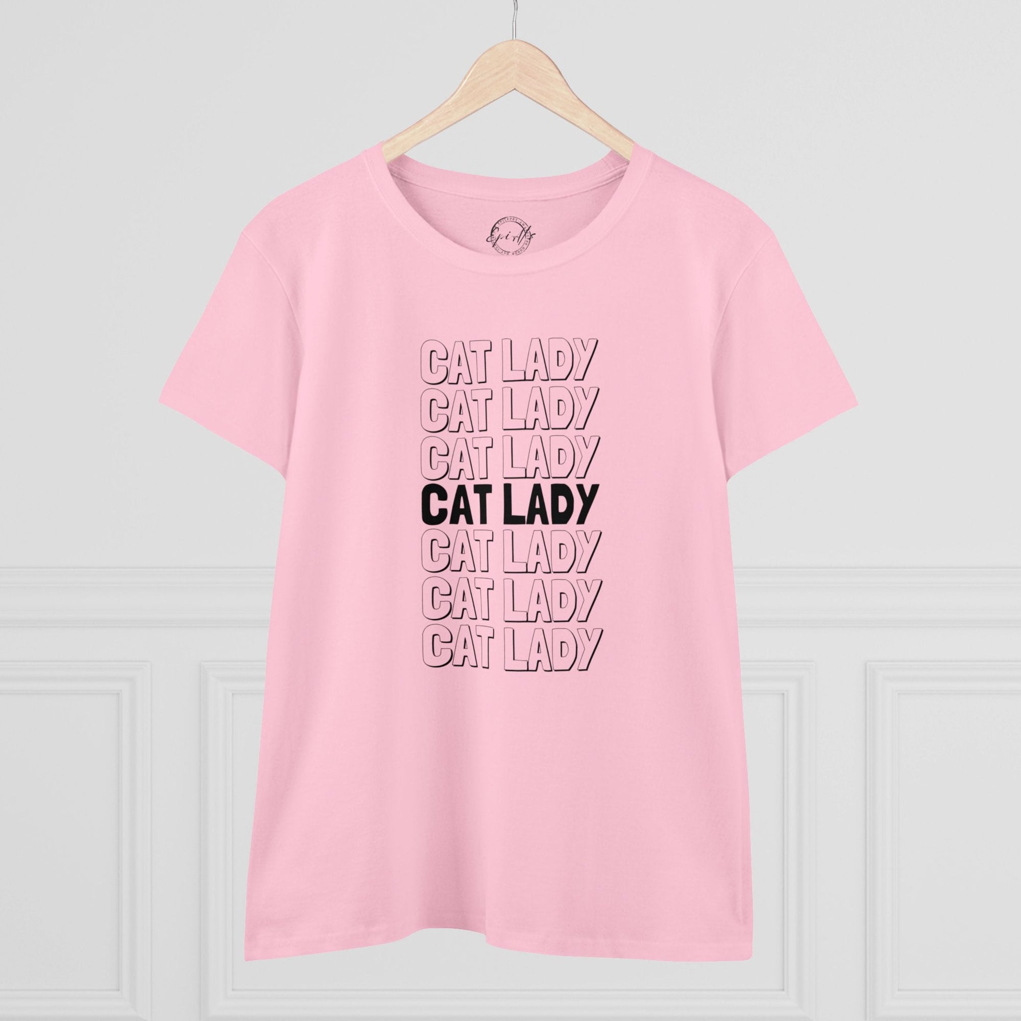 Cat Lady Women's Midweight Cotton Tee - T - Shirt - Epileptic Al’s Shop