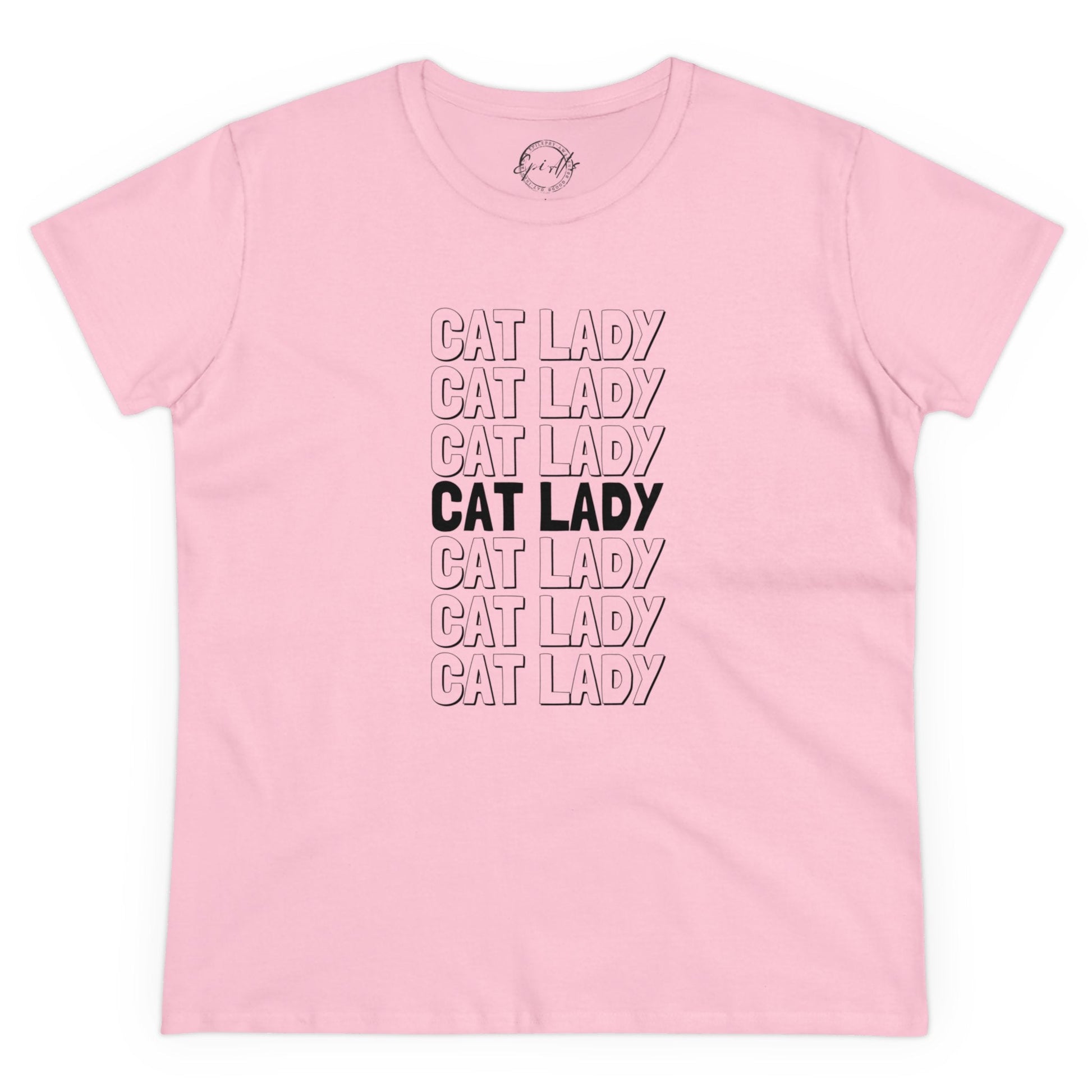Cat Lady Women's Midweight Cotton Tee - T - Shirt - Epileptic Al’s Shop